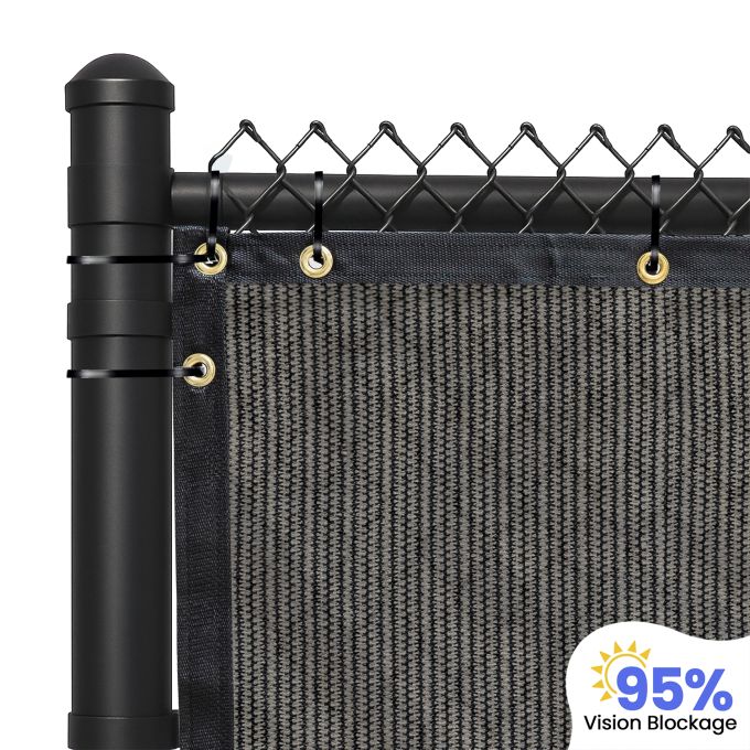 95% Vision Block Privacy Fence Screen (HDPE with PP Band)